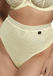 Mutande Taglie Forti Sgambate Brasiliana Con Pizzo e Tulle - Krisline  SUNSHINE