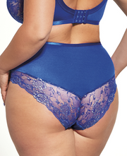 Mutande Vita Alta Taglie Forti Contenitive Con Inserti in Pizzo e Tulle -  SISI