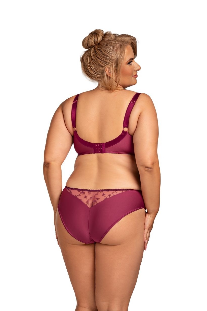 Reggiseno Nessa Nel con coppe mobide - Bordeaux