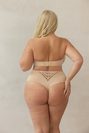 Perizoma Donna Plus Size a Vita Alta Leggermente Contenitiva - KRISLINE DOLCE