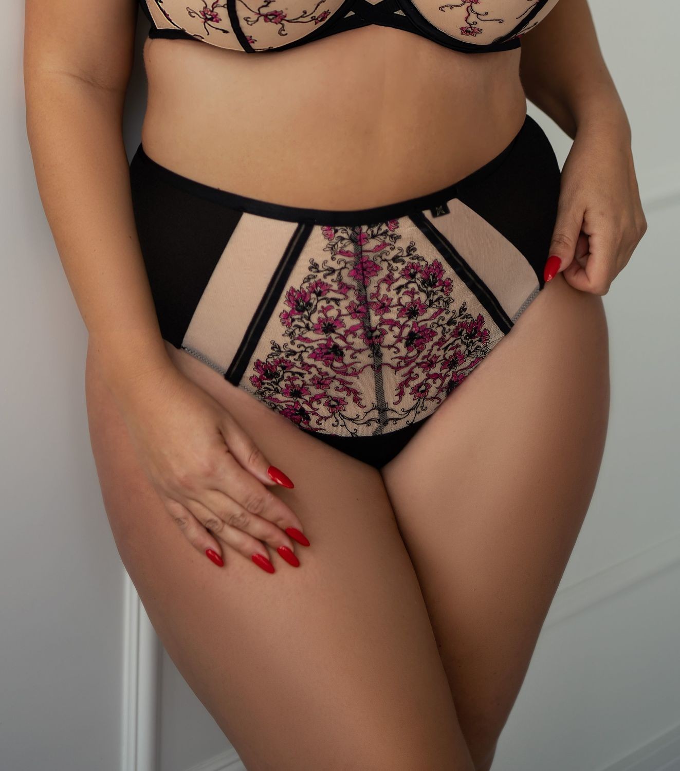 Perizoma Plus Size A Vita Alta Leggermente Contenitivo - Krisline Touch