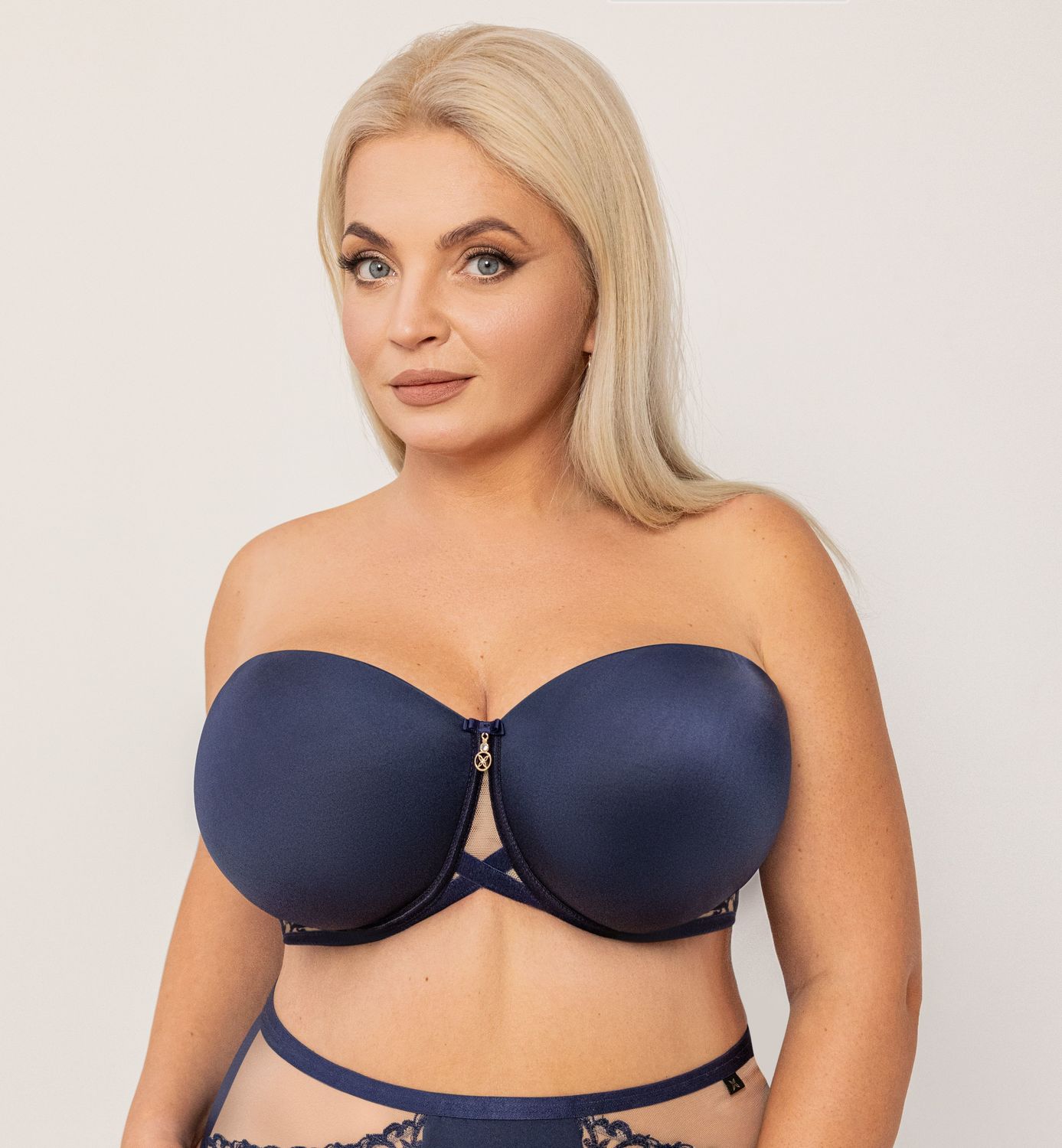 Reggiseno A Balconcino Plus Size Con Spalline Removibili - KRISLINE MYSTERY