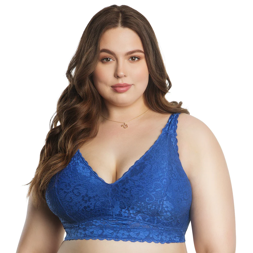 Reggiseno Bralette Plus Size Senza Ferretti con Coppe Morbide - PARFAIT ADRIANA Royal Blu