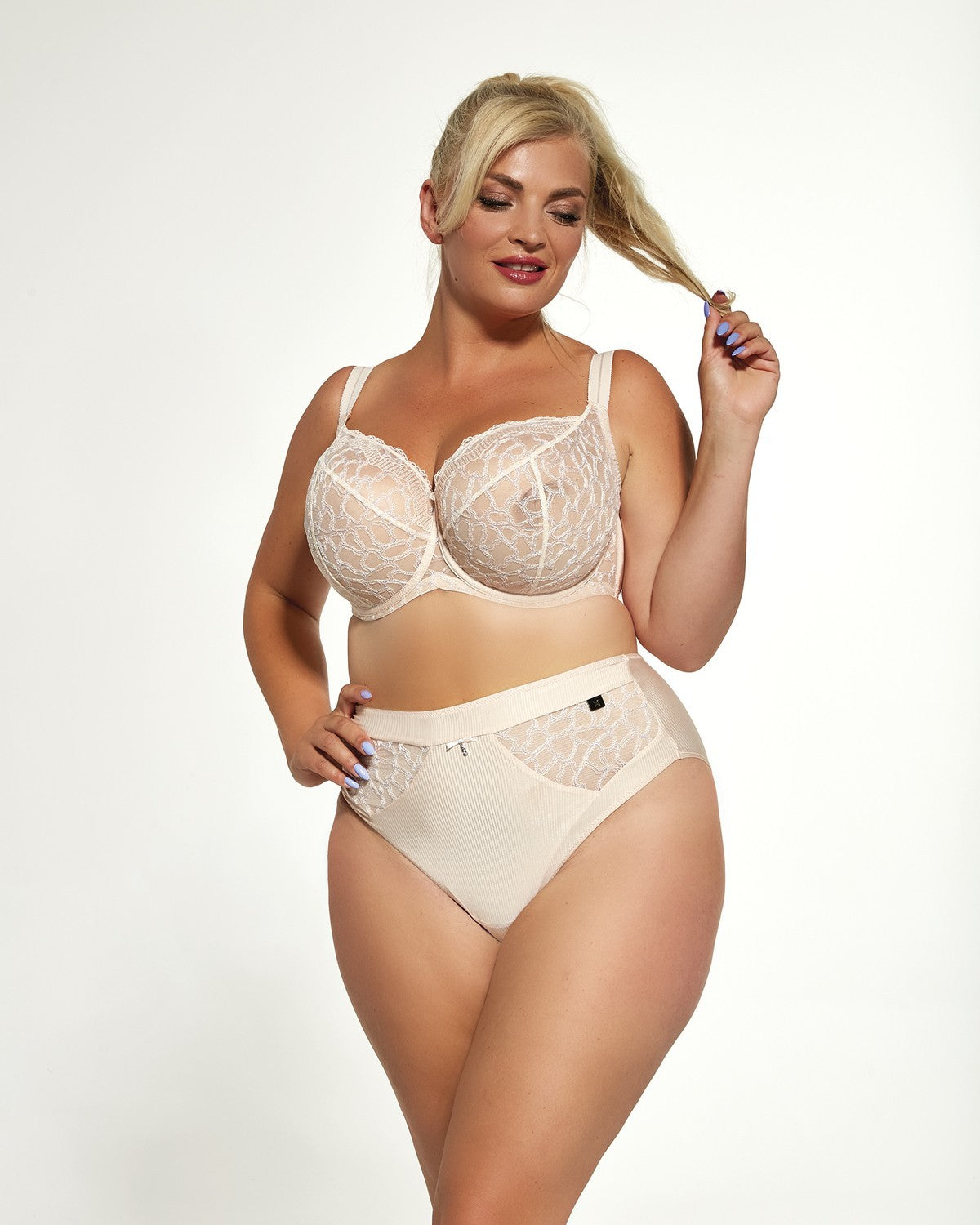 Reggiseno Con Coppe Morbide Intere Con E Pizzo - Krisline ROSEE