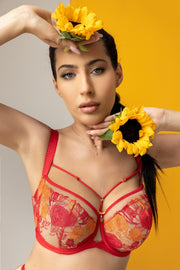 Reggiseno Con Mezze Coppe Morbide Plus Size e Laccetti Decorativi - KRISLINE SWEETHEART