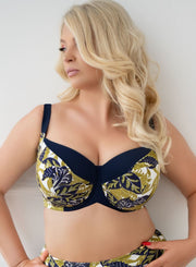 Reggiseno costume da bagno curvy con coppe morbide e supporto laterale - krisline PAROS