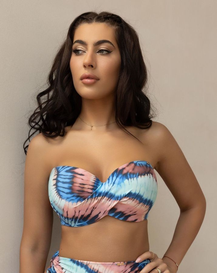 Reggiseno Costume Plus Size A Fascia con Coppe Preformate - KRISLINE FIJI