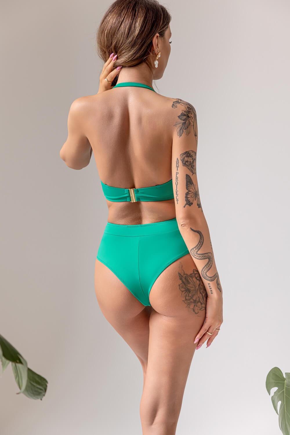 Reggiseno Costume Plus Size Con Spalline Removibili  - KRISLINE CALIFORNIA Verde