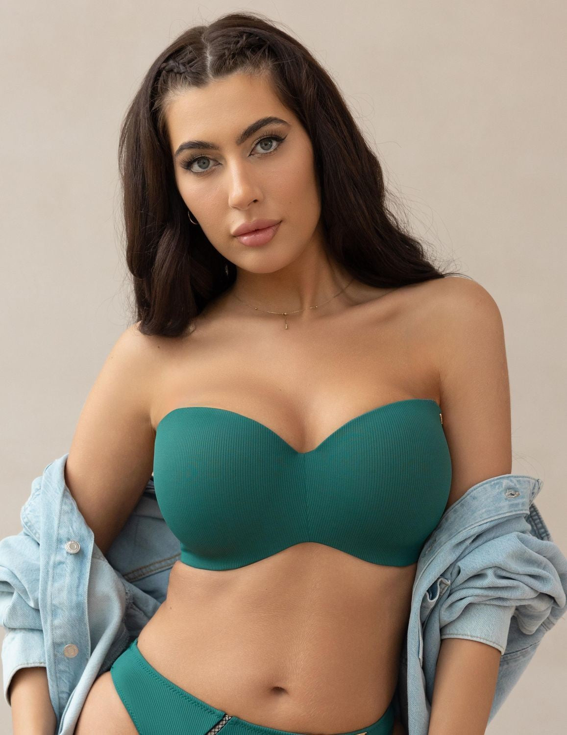 Reggiseno Plus Size A Fascia con Spalline Removibili - KRISLINE TARIFA