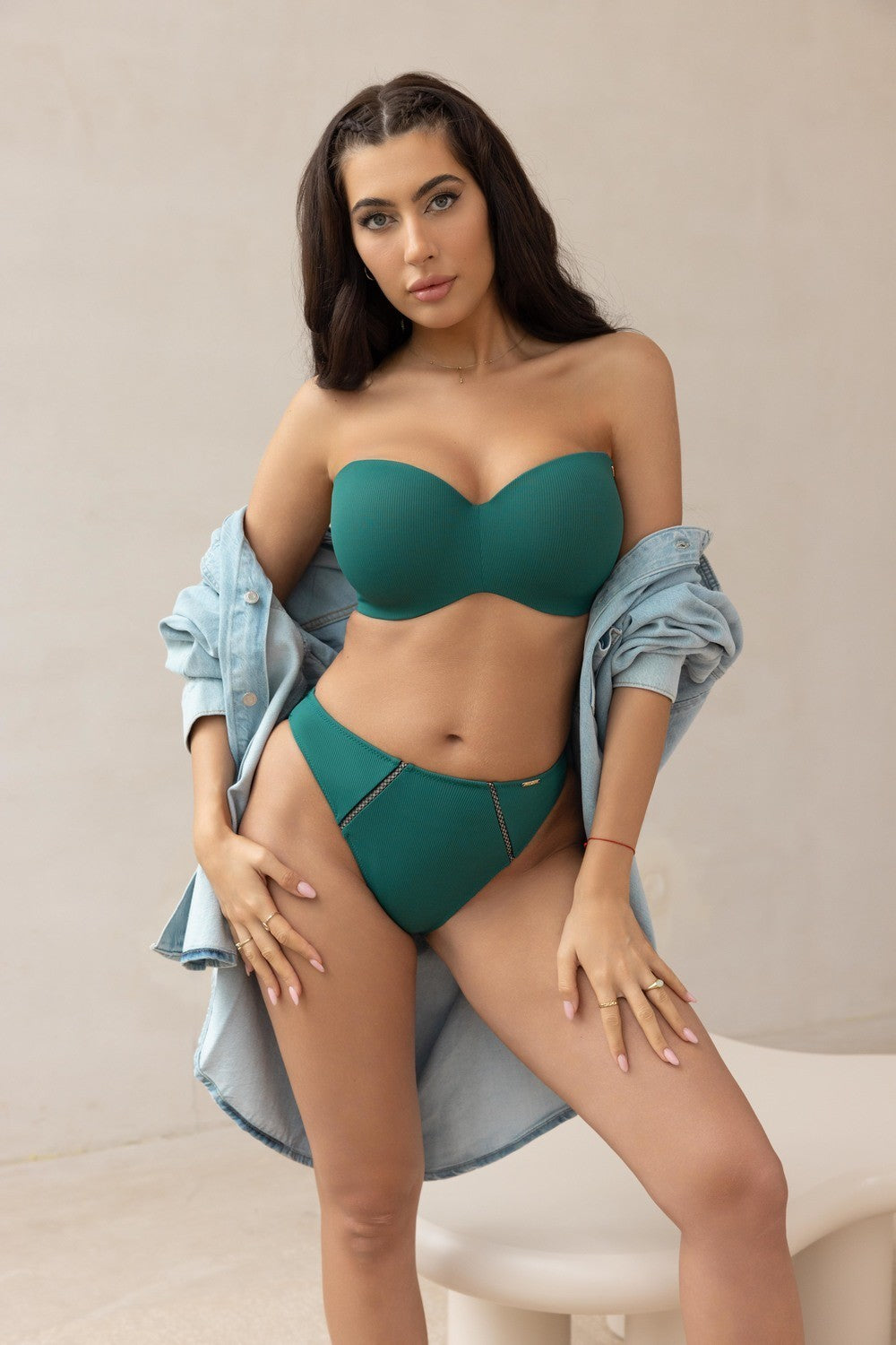 Reggiseno Plus Size A Fascia con Spalline Removibili - KRISLINE TARIFA