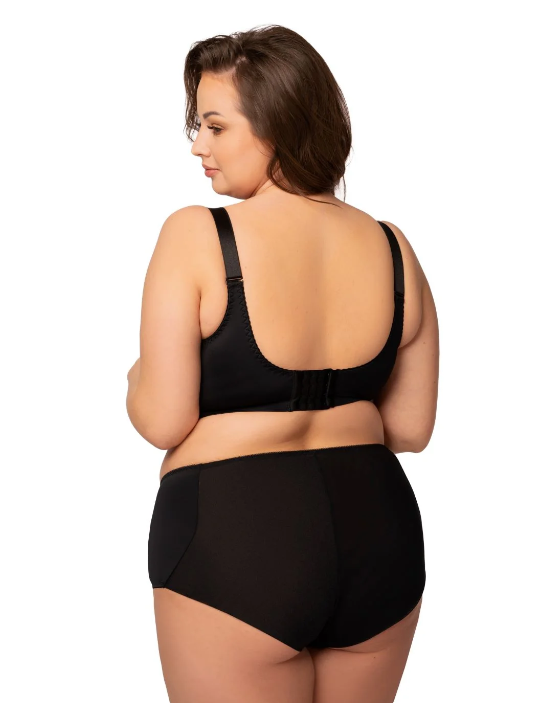 Reggiseno Plus Size Con Coppe Morbide Intere con Side Support e Ferretti- NESSA Ksymena Magic Nero