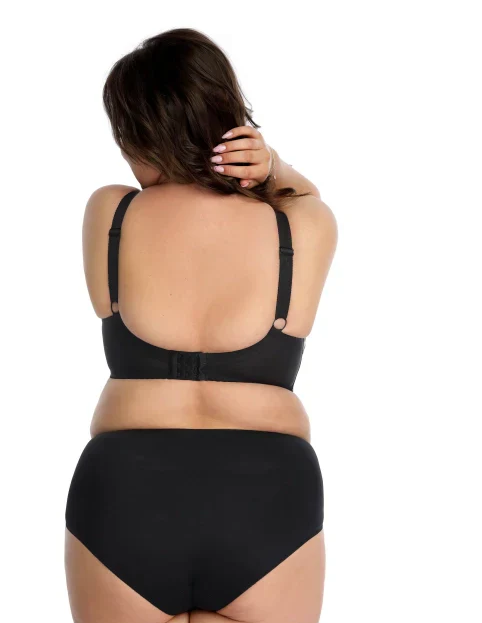 Reggiseno Plus Size Con Coppe Morbide Intere e Ferretti in Tulle e Pizzo - NESSA TATUAZ BEIGE