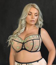 Reggiseno Plus Size con Coppe Morbide Intere e Side Support -KRISLINE LIME