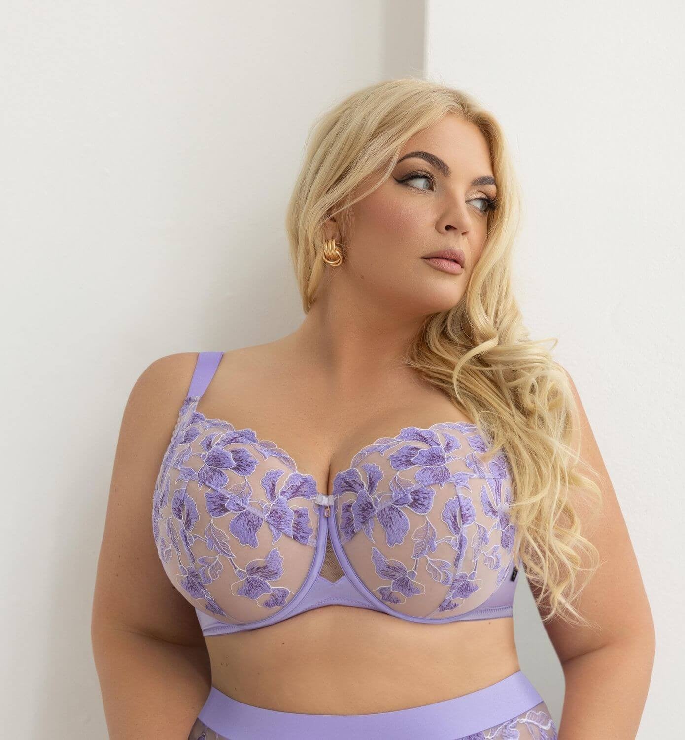 Reggiseno Plus Size con Coppe Morbide Interi e Supporto Laterale - KRISLINE LILI