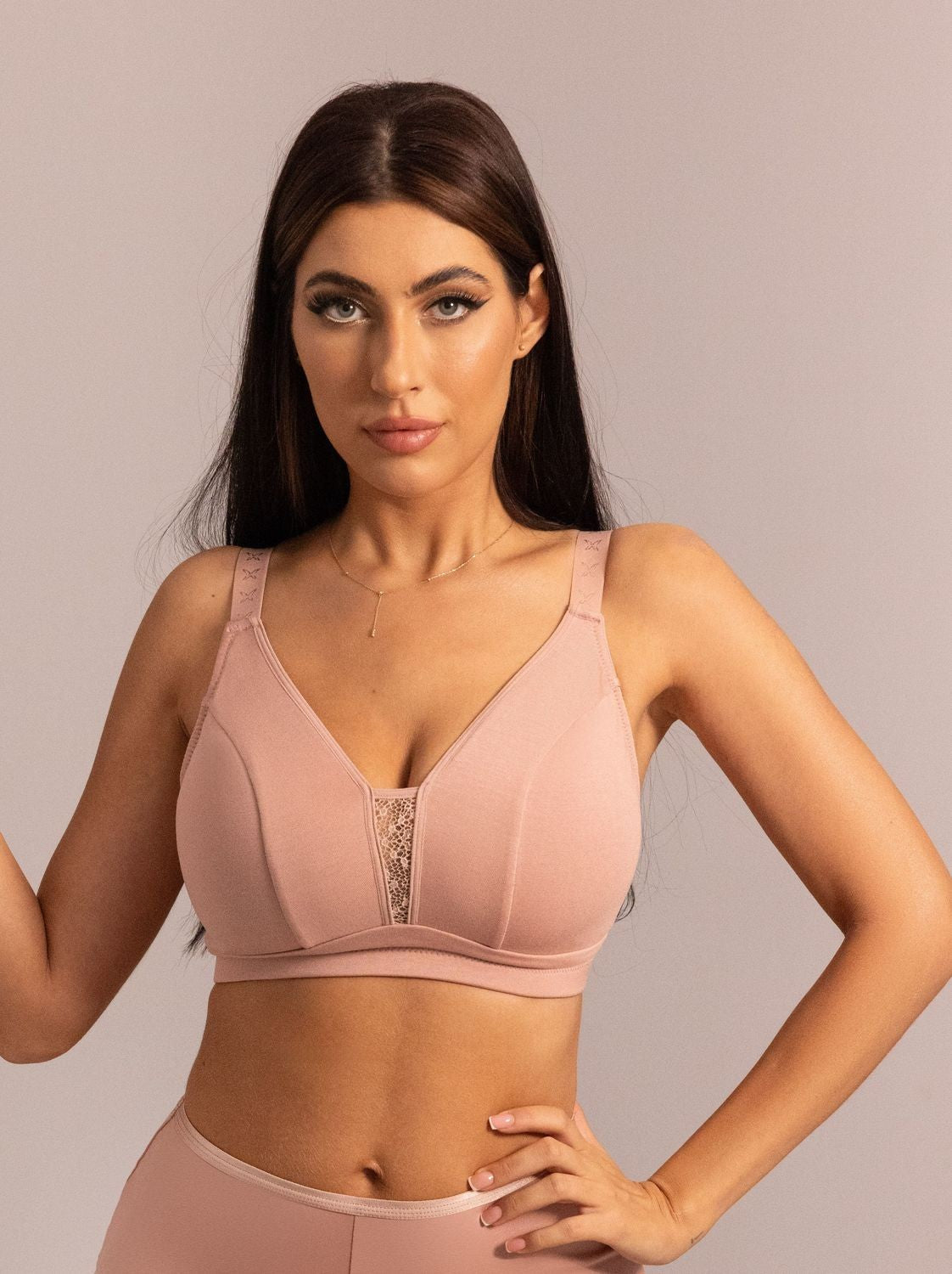 Reggiseno Plus Size Con Coppe Morbide Senza Ferretti in Micromodal Traspirante - Krisline MARCELLA