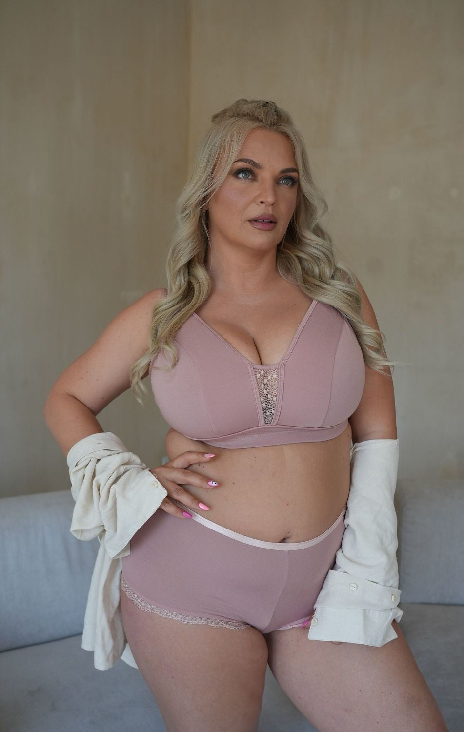 Reggiseno Plus Size Con Coppe Morbide Senza Ferretti in Micromodal Traspirante - Krisline MARCELLA