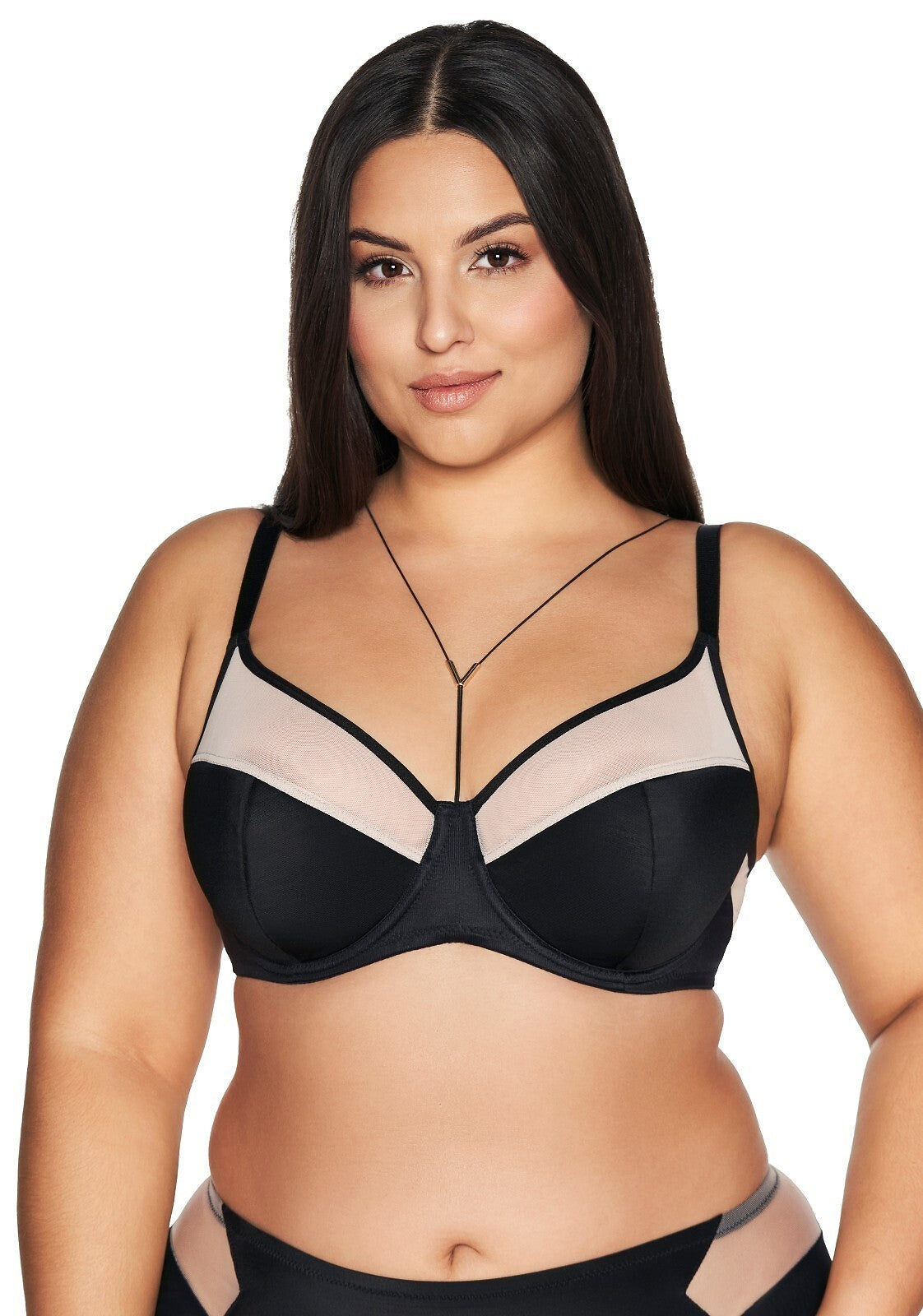 Reggiseno Plus Size con Coppe Preformate Lisce e Ferretti - Ava 2136