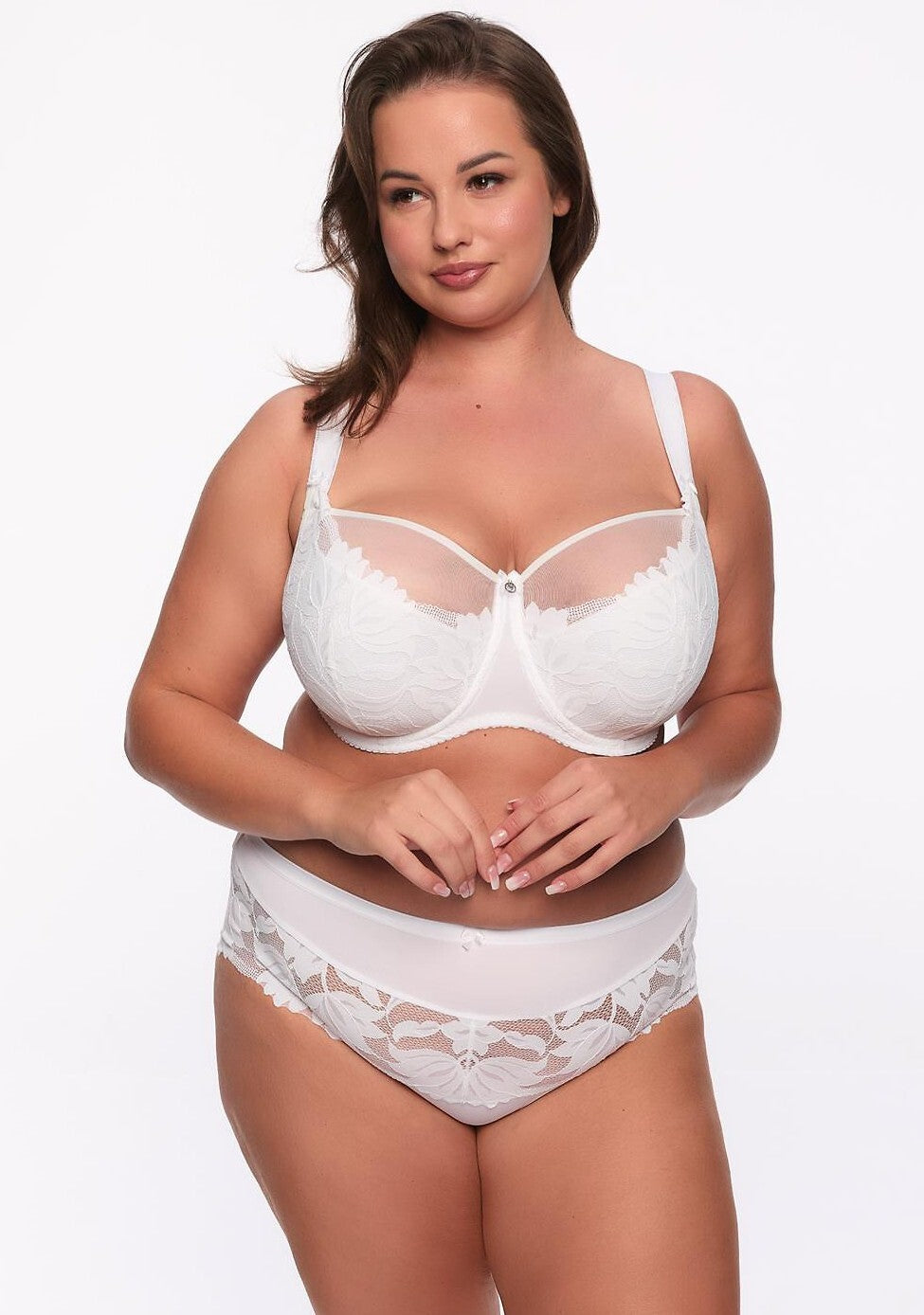 Reggiseno Plus Size con Coppe Semi Morbide e Ferretti - Gaia KETO BIANCO