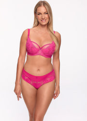 Reggiseno Plus Size con Coppe Semi Morbide e Ferretti - Gaia KETO FUCSIA