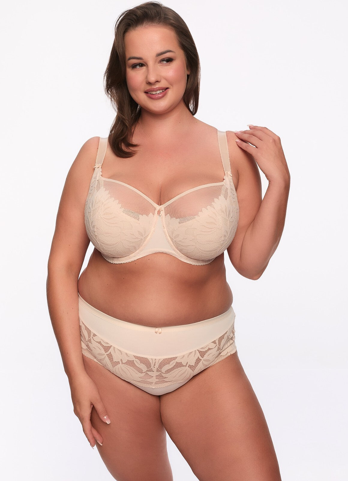 Reggiseno Plus Size con Coppe Semi Morbide e Ferretti - Gaia KETO NUDE