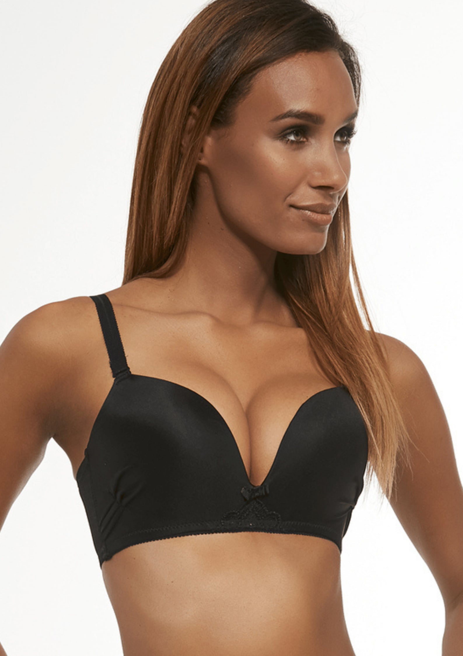 Reggiseno Push Up Con SPalline Rimovibili Per Scollature Profonde - Krisline FORTUNA Nero