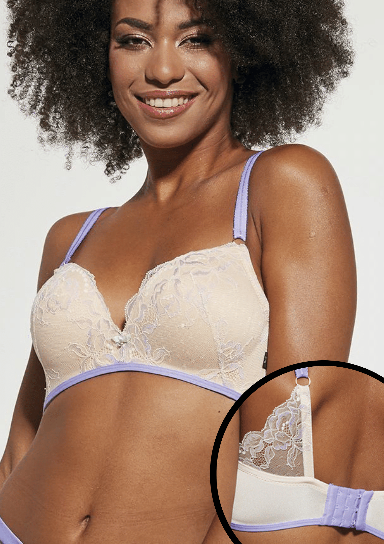 Reggiseno Push Up Delicato Sulla Pelle Con Coppe in Schiuma e Senza Ferretto - Krisline LOLIPOP