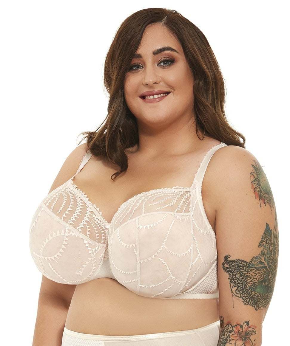 Reggiseno Taglie Forti con Coppa Morbida e Supporto Laterale per Seno Largo e Distante - Krisline COOKIE
