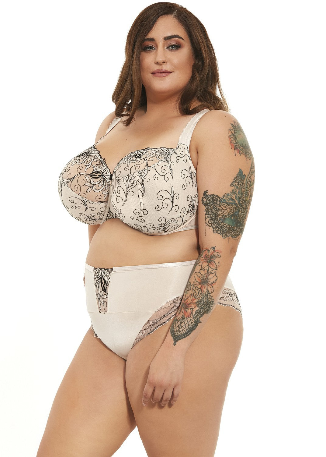 Reggiseno Taglie Forti Con Coppe Grandi Morbide e Ricamo Krisline CLAIRE