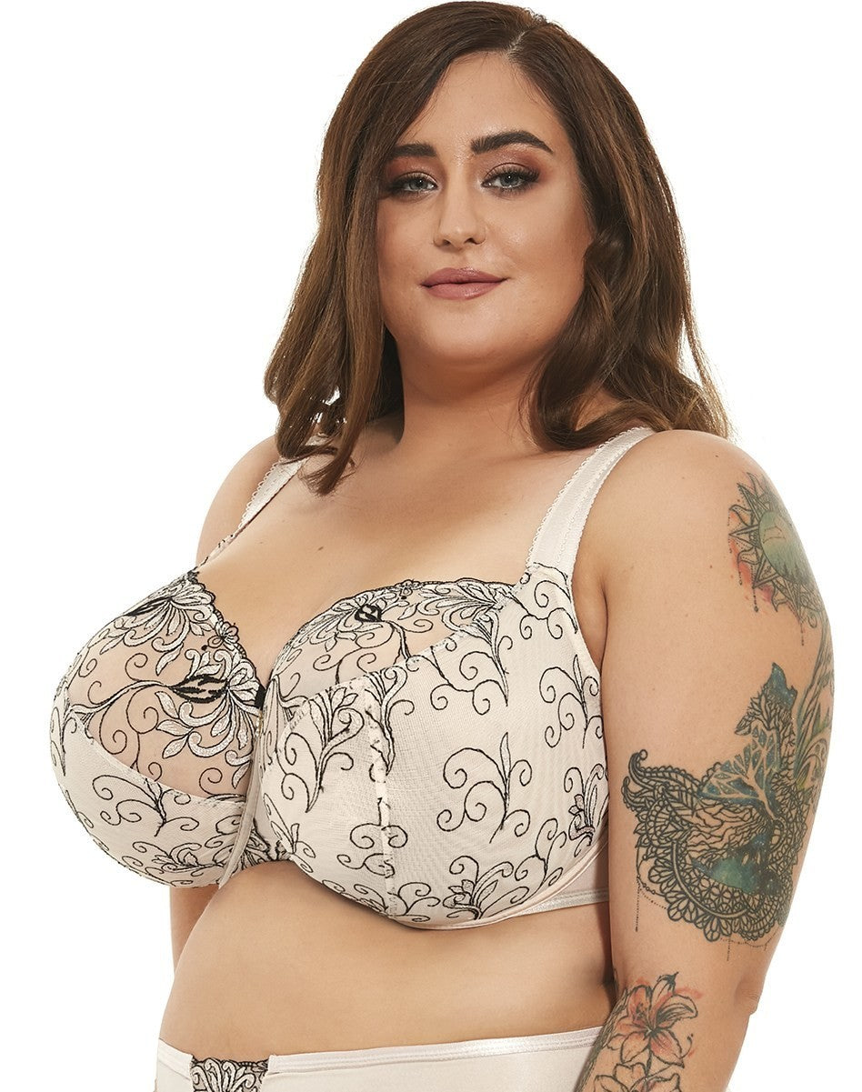 Reggiseno Taglie Forti Con Coppe Grandi Morbide e Ricamo Krisline CLAIRE