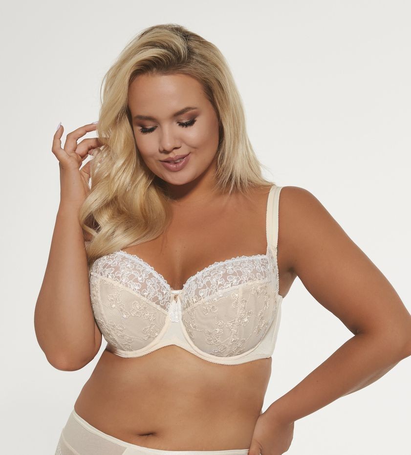Reggiseno Taglie Forti Con Coppe Semi Morbide e Supporto Laterale - Krisline Pola SOFTSIDESUPPORT