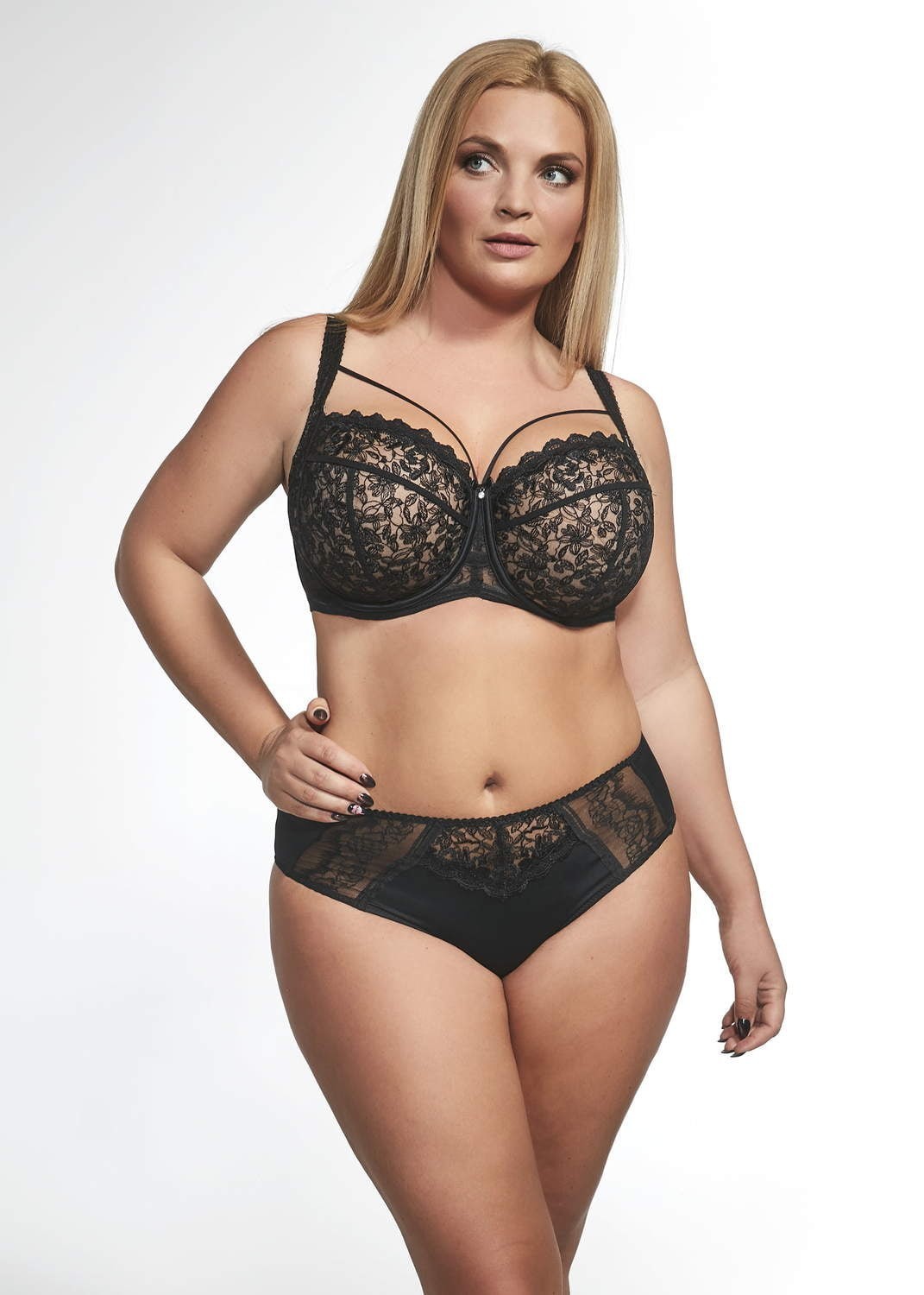 Reggiseno Taglie Forti con Coppe Morbide Intere con Laccetti - Krisline VERONICA