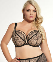 Reggiseno Taglie Forti Con Coppe Morbide per Seno Abbondante Con Pizzo e Tessuto Delicato - Krisline SI