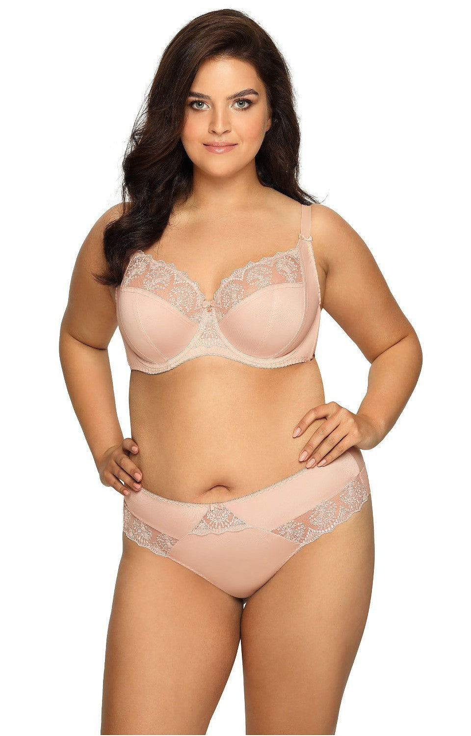Reggiseno Taglie Forti Con Inserto In Tulle Ava