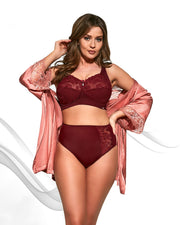 Reggiseno Taglie Forti Senza Ferretto con Pizzo - Viki 584