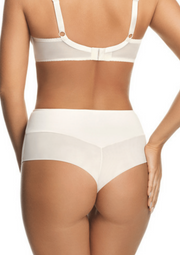 Slip Brasiliano Vita Alta In Microfibra - Gorsenia Paradise Bianco