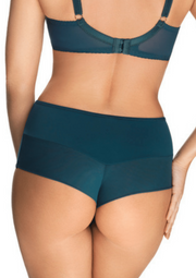Slip Brasiliano Vita Alta in Microfibra Taglie Forti  - Gorsenia Paradise Verde