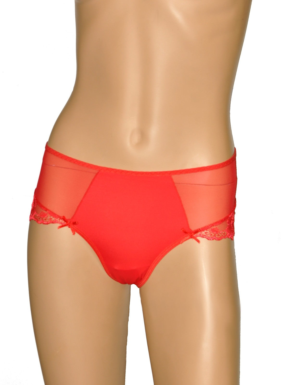 Slip Velato con Pizzo Rosso - Ewana N 98