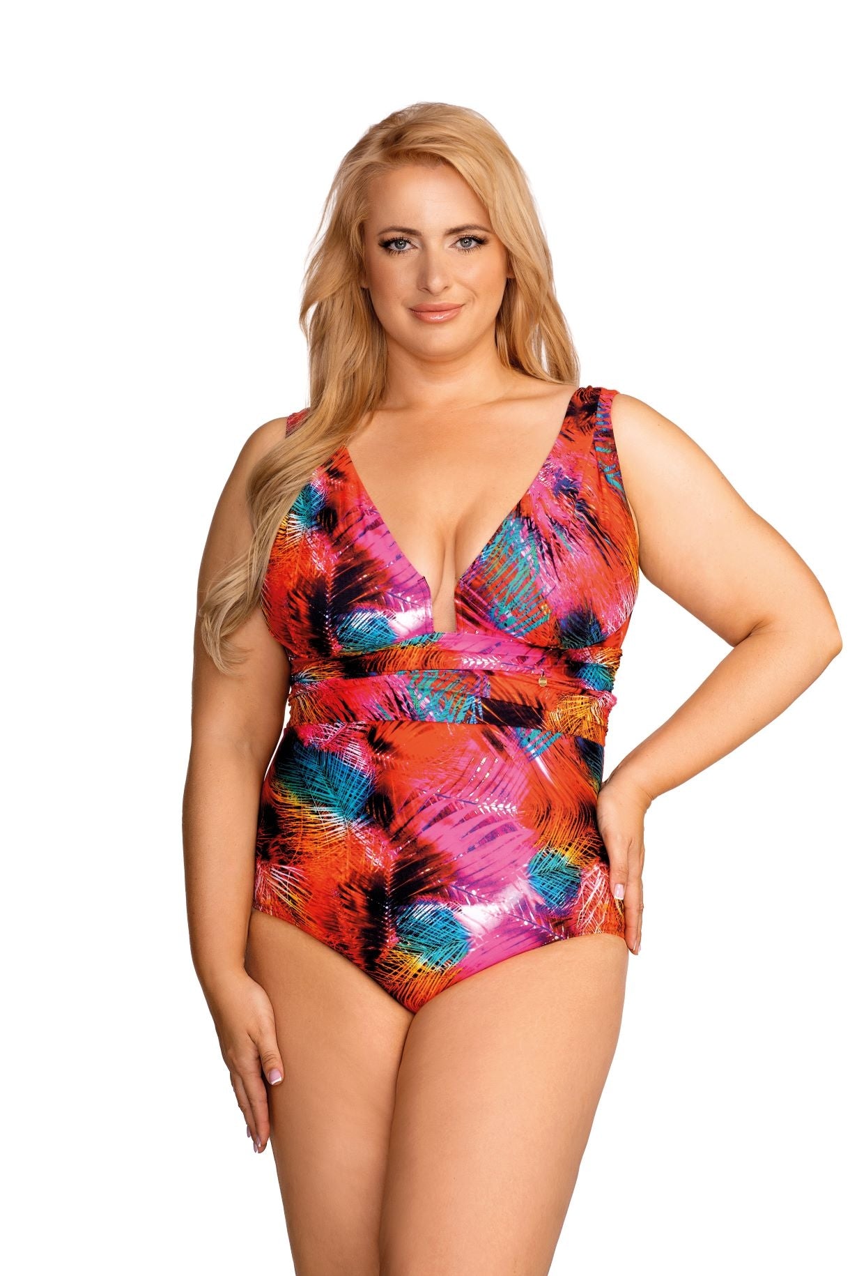 Costume Intero Plus Size Con Coppe Morbide Senza Ferretto - NESSA MILANO TROPICANA