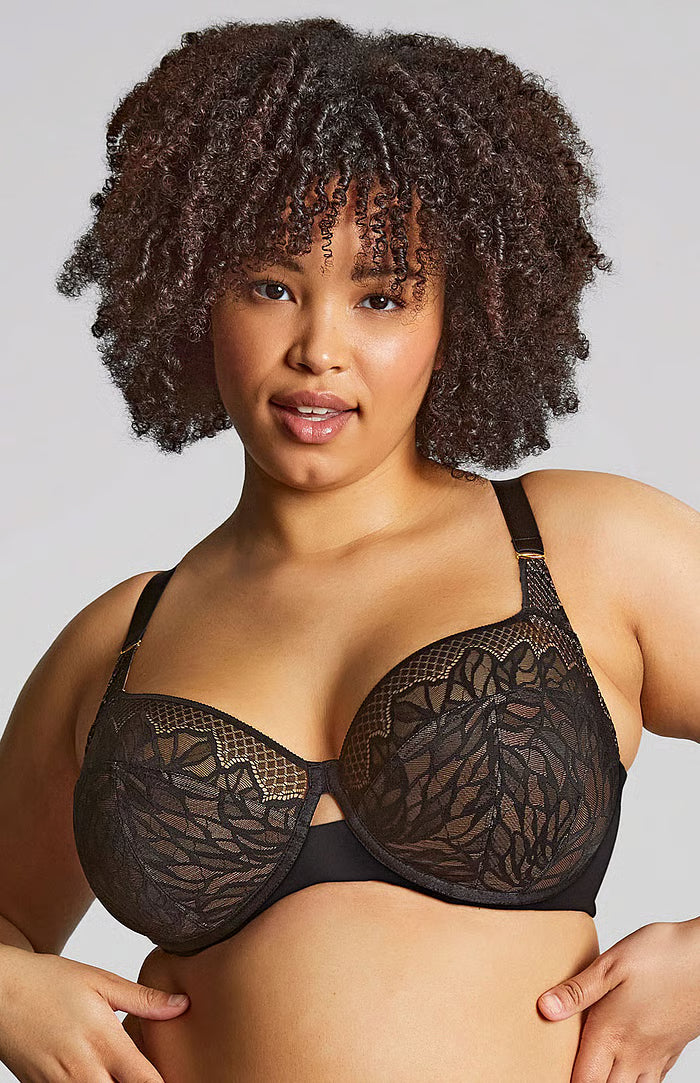 Sculptresse Sophia – Reggiseno a Coppa Intera in Pizzo Nero