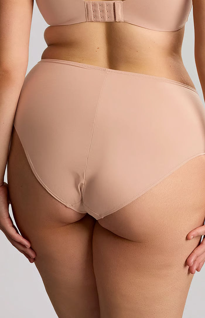 Sculptresse Esme – Slip a Coprenza Profonda in Pizzo Mocha Animal