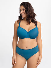 Corin Virginia – Reggiseno Spacer con Ferretto e Coppe Lisce Blu Mare